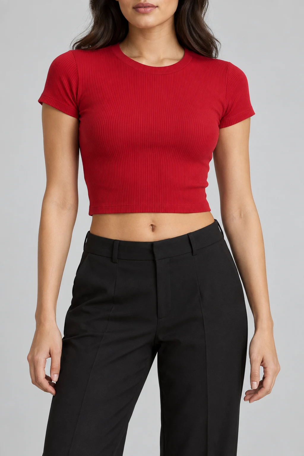 Redline Baby Tee in Cherry Red